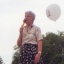 Solange Fernex, écologiste, à la manifestation contre la reprise des essais nucléaires français à Genève (1995)
